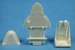 Ultracast Hawker Hurricane Seat (with armour plate for Hasegawa kits)