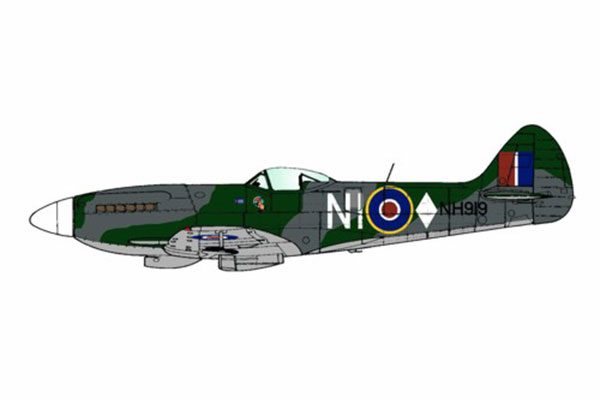 Red Roo Spitfire Mk XIVe, Falconer, 451 Sqn, 1946 - 1/48