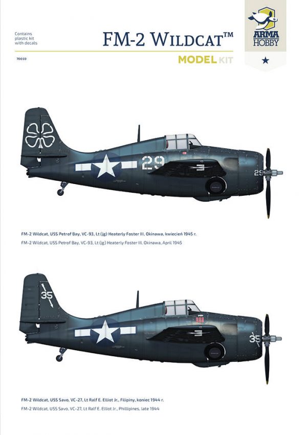 FM-2 Wildcat Model Kit - 1/72 - Image 3