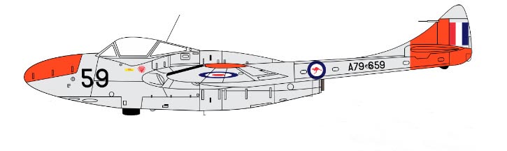 RAAF Vampire Trainers – 1/72 Scale