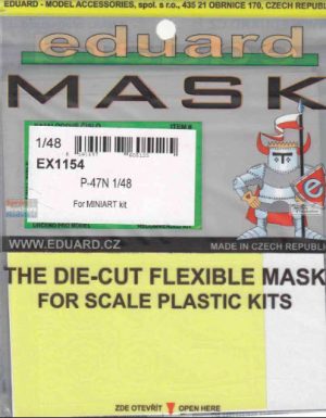 Eduard P-47N Panting Mask for MiniArt Kit - 1/48