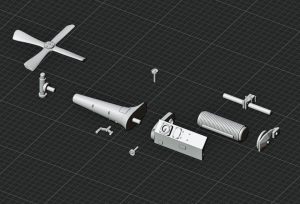 Malcolm Type B Mk.II Target Towing Winch - 1/48 Scale